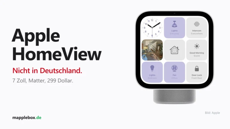 Apple HomeView: Was das neue Smart-Home-Display kann und warum es nicht nach Deutschland kommt | MappleBox