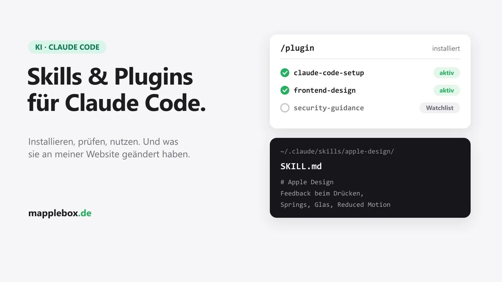 Claude Code Skills und Plugins installieren: so geht's