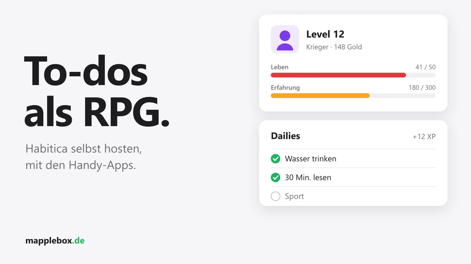 Habitica selbst hosten: Deine To-dos als Rollenspiel auf Proxmox | MappleBox
