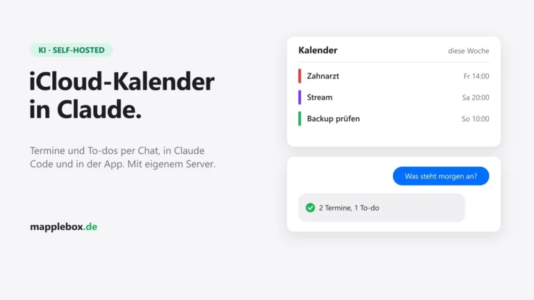 iCloud-Kalender in Claude: eigener MCP-Server für Claude Code und die Claude-App