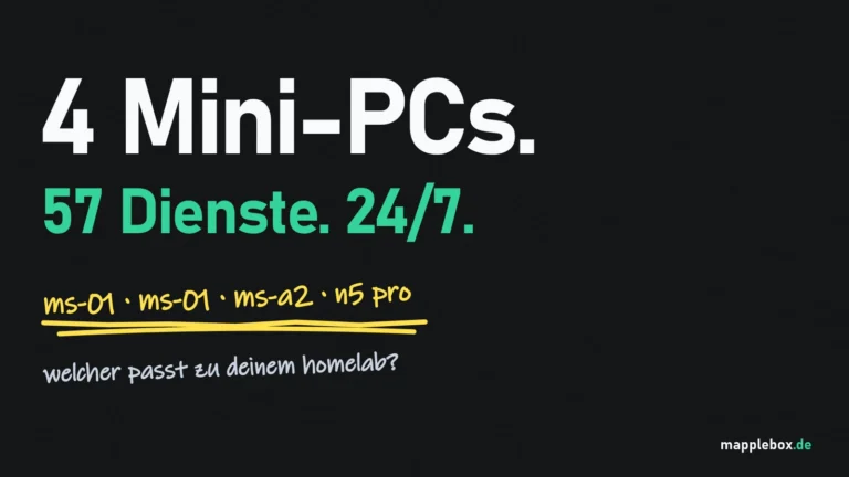 Mini-PC fürs Homelab: Meine 4 Minisforum-Rechner im Dauerbetrieb | MappleBox