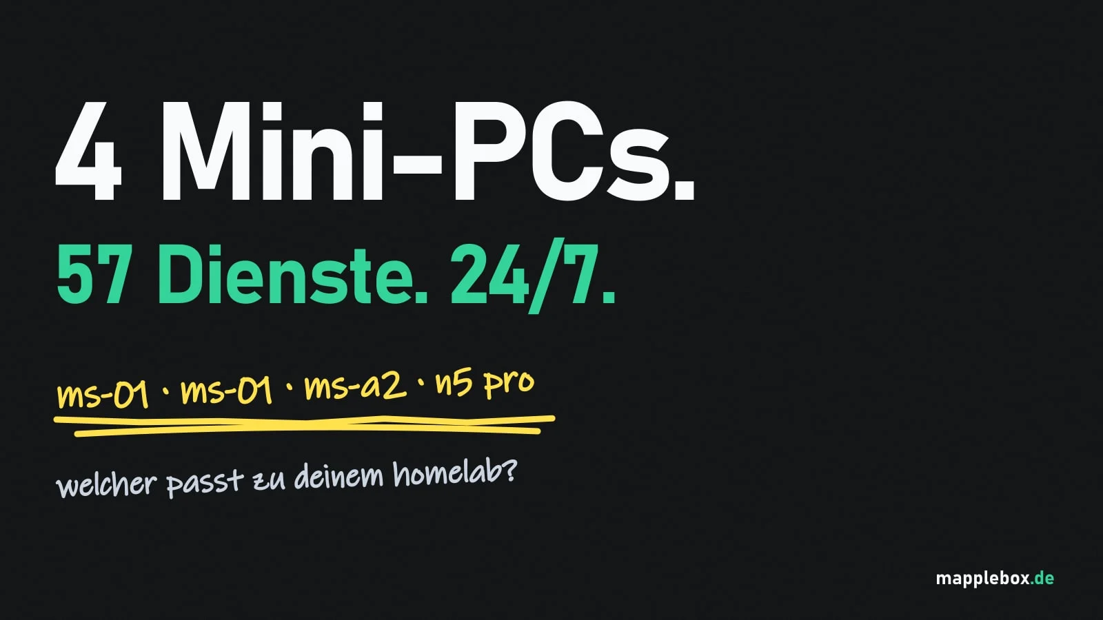 Mini-PC fürs Homelab: Meine 4 Minisforum-Rechner im Dauerbetrieb | MappleBox