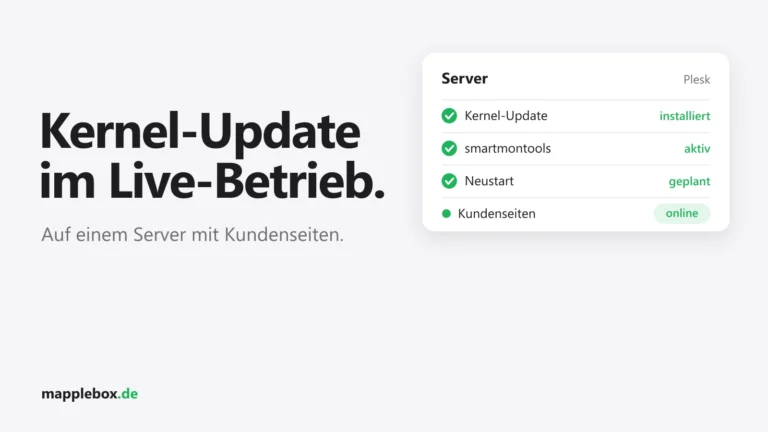 Plesk Kernel Update: Live-Server nach einem Jahr Uptime patchen | MappleBox