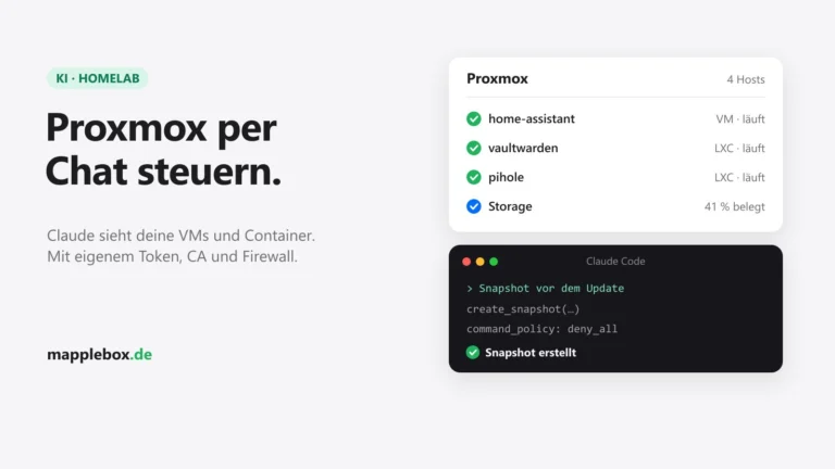 Proxmox in Claude: Hosts per Chat verwalten mit eigenem MCP-Server