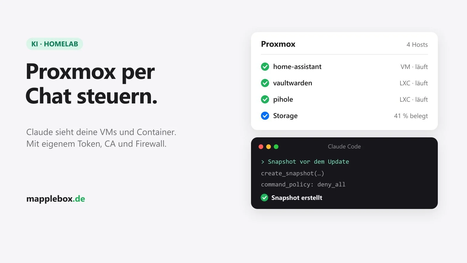 Proxmox in Claude: Hosts per Chat verwalten mit eigenem MCP-Server