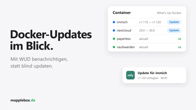 What’s Up Docker statt Watchtower: So bekommst du eine Push-Notification bei Docker-Updates | MappleBox
